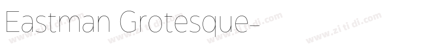 Eastman Grotesque字体转换